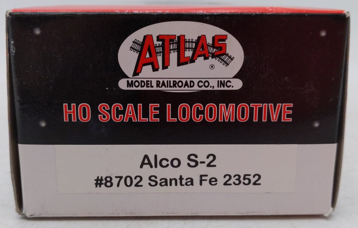 Atlas 8702 HO Santa Fe Alco S-2 Diesel Locomotive #2352 EX/Box