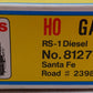 Atlas 8127 HO Scale Santa Fe Alco RS-1 Diesel Locomotive #2398 EX/Box
