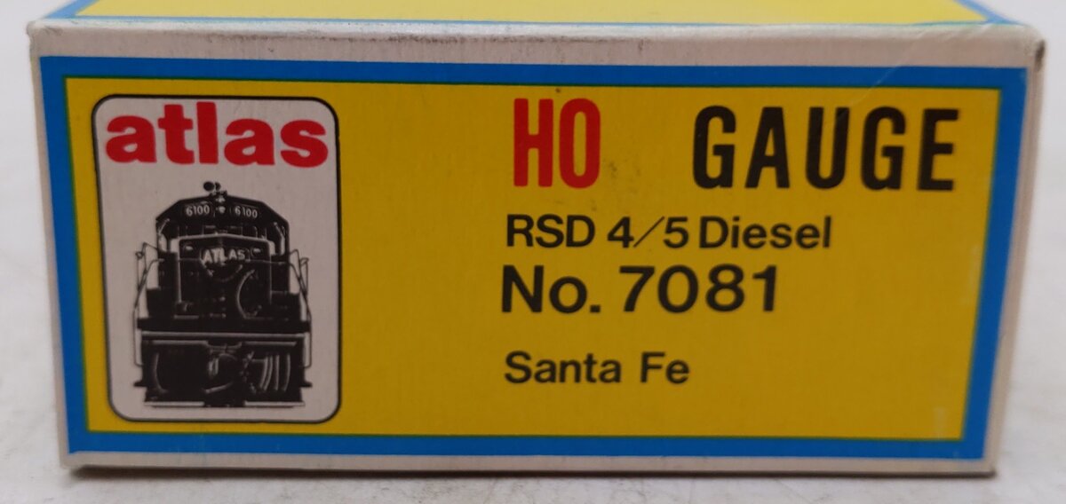 Atlas 7081 HO Santa Fe RSD 4/5 Diesel Locomotive #2157 EX/Box