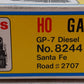 Atlas 8244 HO Scale 8244 Santa Fe GP-7 Diesel Locomotive #2707 EX/Box