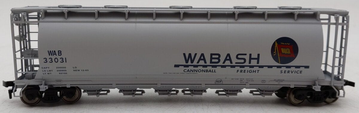 Atlas 1959-2 HO Scale Wabash Cylindrical Hopper #33031 EX/Box