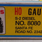 Atlas 8080 HO Scale ATSF S-2 Diesel Locomotive #2342 EX/Box
