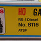 Atlas 8116 HO Scale A.T.S.F. Santa Fe RS-1 Diesel Locomotive #2399 EX/Box