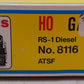 Atlas 8116 HO Scale A.T.S.F. Santa Fe RS-1 Diesel Locomotive #2399 EX/Box