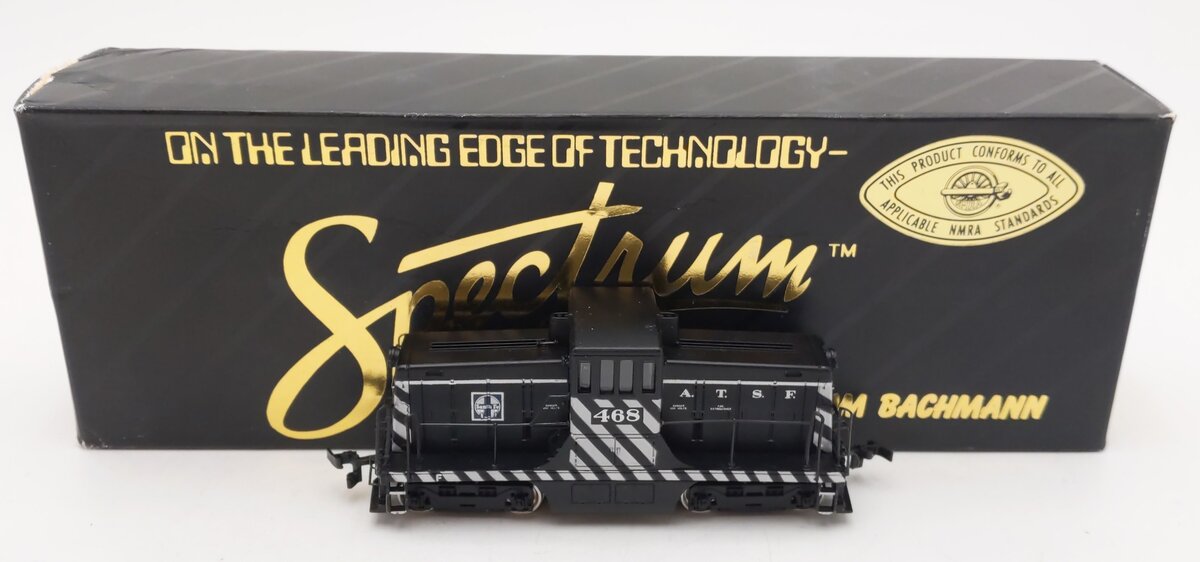 Bachmann 41-0801-02 HO Santa Fe GE 44 Ton Switcher #468 EX/Box