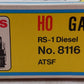 Atlas 8116 HO Scale A.T.S.F. Santa Fe RS-1 Diesel Locomotive #2399 EX/Box