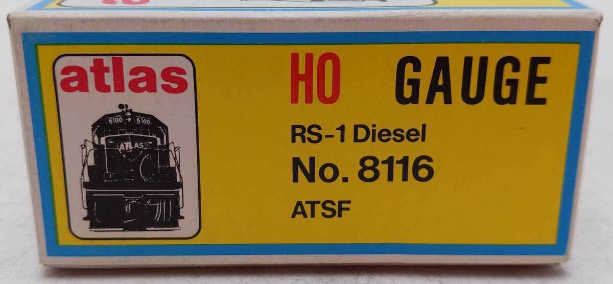 Atlas 8116 HO Scale A.T.S.F. Santa Fe RS-1 Diesel Locomotive #2399 EX/Box