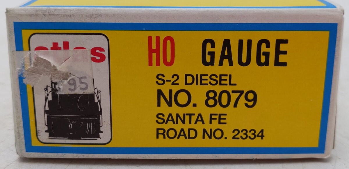 Atlas 8079 HO Santa Fe S-2 Diesel Locomotive #2334 EX/Box