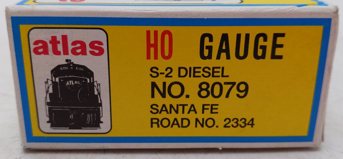 Atlas 8079 HO Santa Fe S-2 Diesel Locomotive #2334 EX/Box