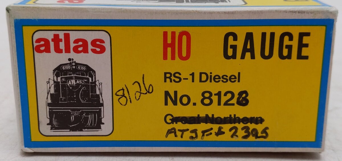 Atlas 8126 HO Scale Santa Fe RS-1 Diesel Locomotive #2395 EX/Box