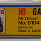 Atlas 8104 HO Santa Fe RS-1 Diesel Engine #2394 EX/Box