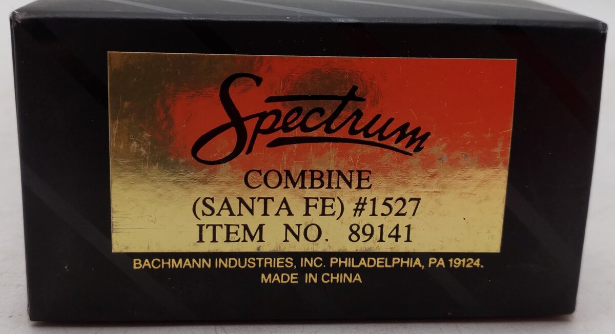 Bachmann 89141 HO Scale Santa Fe Combine Passenger Car #1527 EX/Box