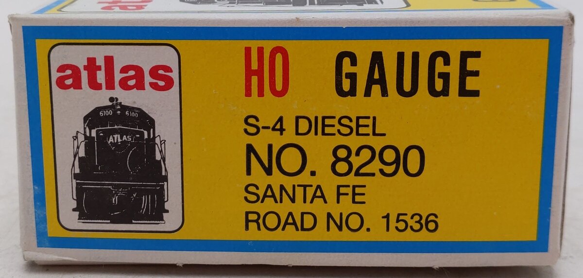 Atlas 8290 HO ATSF S-4 Diesel Locomotive #1536 EX/Box