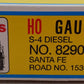 Atlas 8290 HO ATSF S-4 Diesel Locomotive #1536 EX/Box