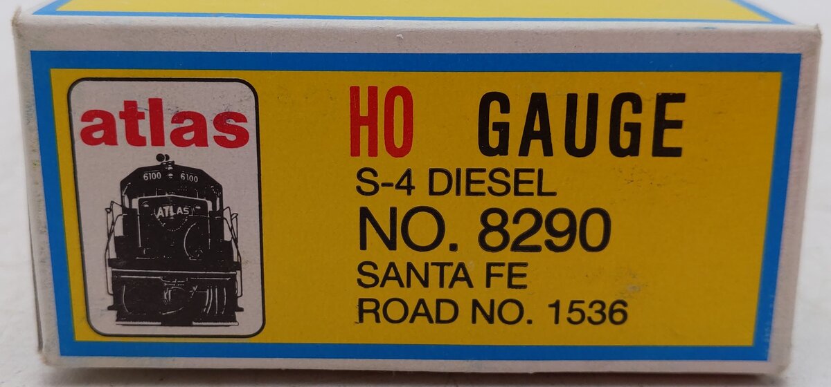 Atlas 8290 HO ATSF S-4 Diesel Locomotive #1536 EX/Box