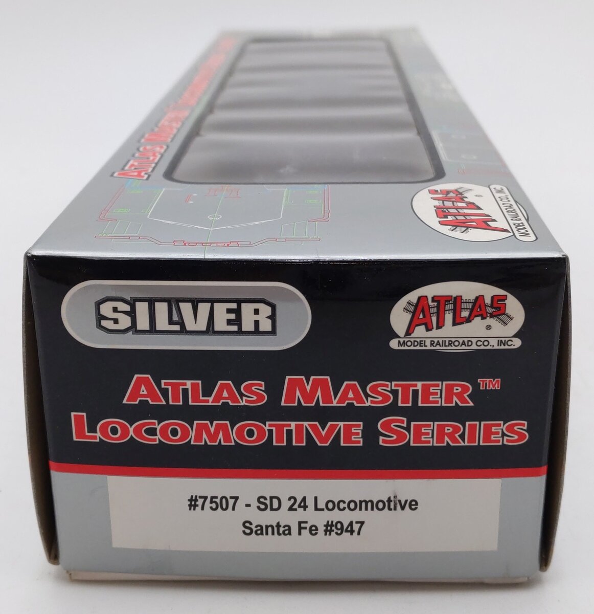 Atlas 7507 HO Santa Fe EMD SD24 Diesel Locomotive #947 VG/Box