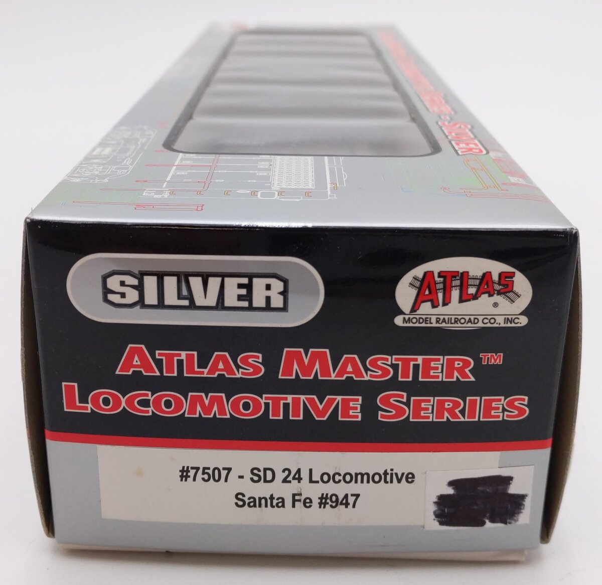 Atlas 7507 HO Santa Fe EMD SD24 Diesel Locomotive #947 VG/Box