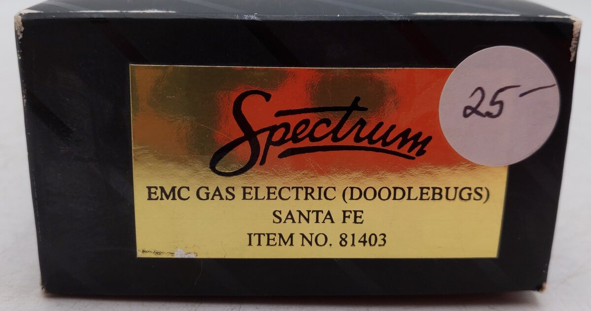 Bachmann Spectrum 81403 HO Scale Santa Fe EMC Gas Electric Doodlebug EX/Box