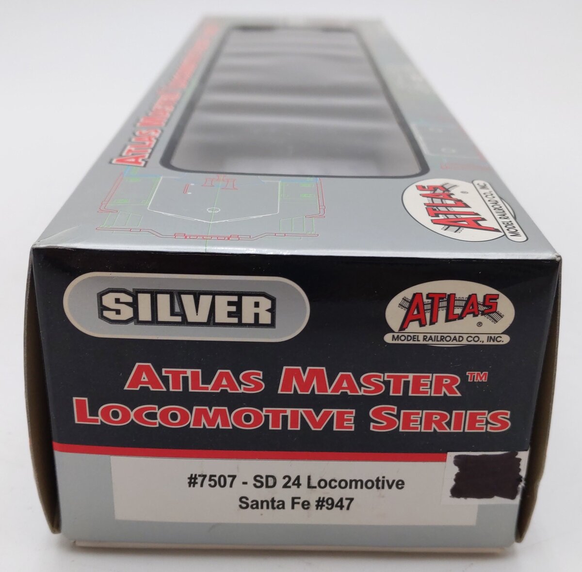 Atlas 7507 HO Santa Fe EMD SD24 Diesel Locomotive #947 EX/Box