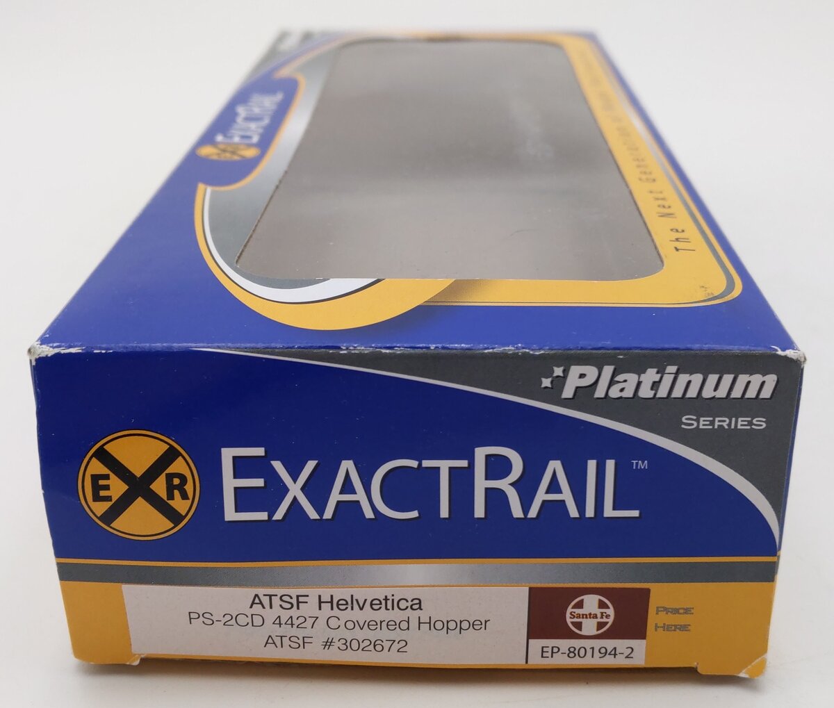 ExactRail EP-80194-2 HO Scale ATSF Helvetica PS-2CD 4427 Covered Hopper #302672 EX/Box