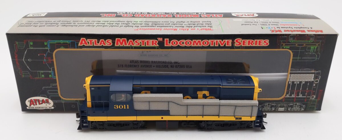 Atlas 9555 HO Scale Atchison Topeka Santa Fe H16-44 Diesel #3011 w/DCC LN/Box