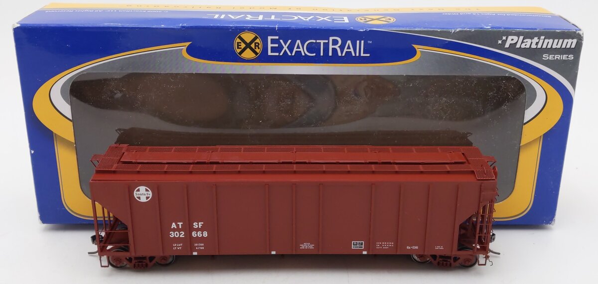 ExactRail EP-80194-1 HO Scale ATSF Helvetica PS-2CD 4427 Covered Hopper #302668 LN/Box