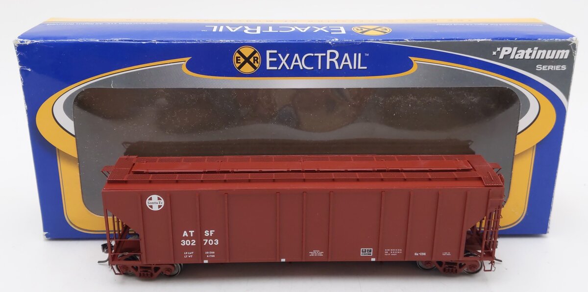 ExactRail EP-80194-4 HO Scale Santa Fe Helvetica PS-2CD Covered Hopper #302703 LN/Box
