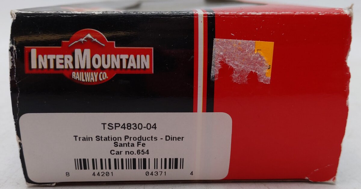 InterMountain TSP4830-04 HO Scale Santa Fe High Level Diner Car #654 EX/Box