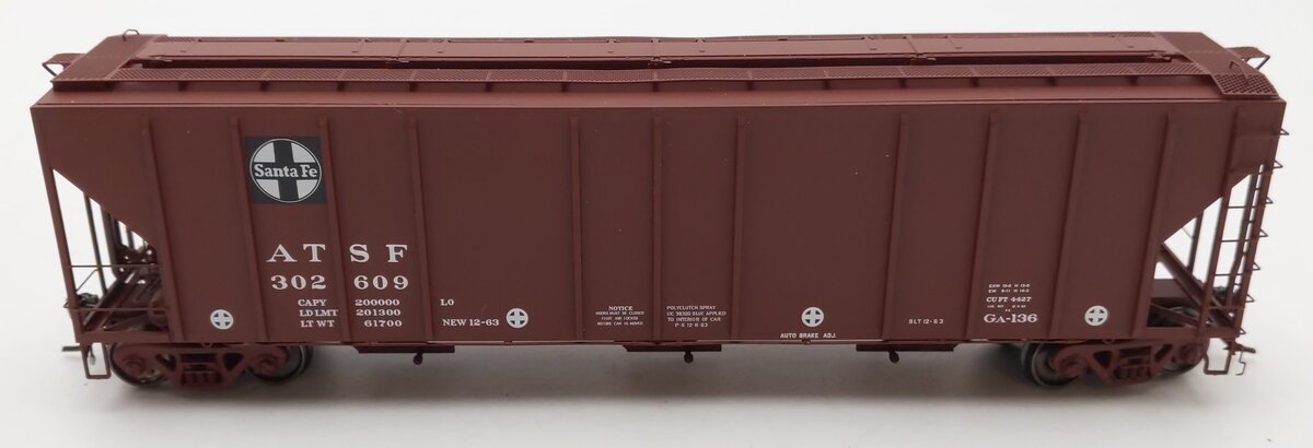 ExactRail EP-80165-13 HO Santa Fe P-S 4427 Cu Ft Grain Hopper #302609