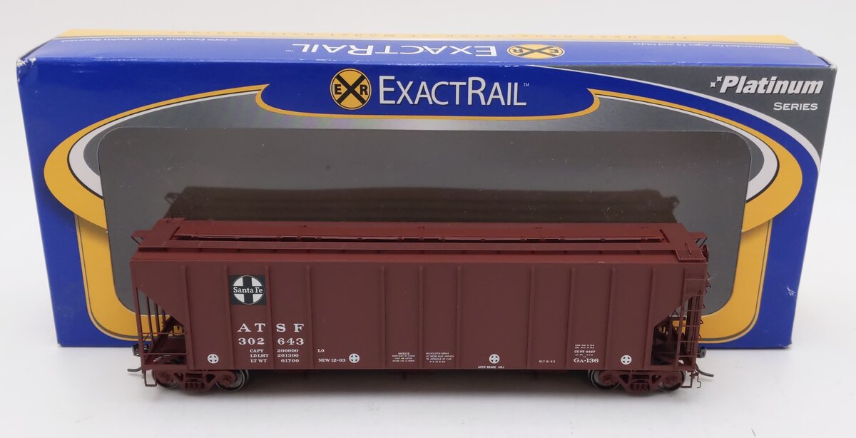 ExactRail EP-80165-17 HO Santa Fe P-S 4427 Cu Ft Grain Hopper #302643 EX/Box
