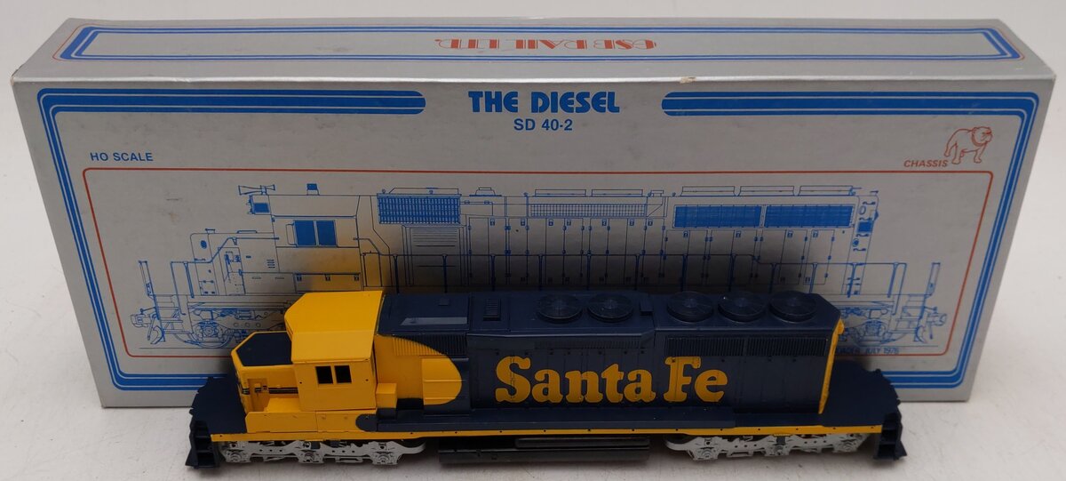 GSB Rail Associates 3704 HO Scale Santa Fe Diesel Locomotive -Assembled EX/Box