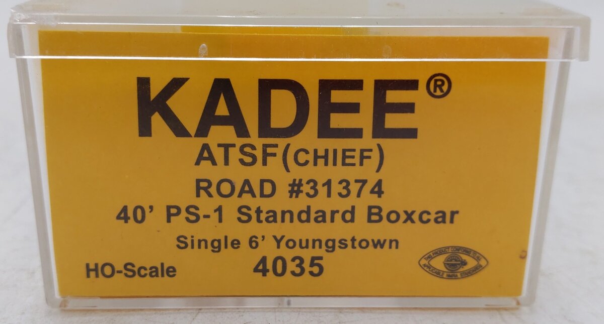 Kadee 4035 HO Santa Fe Chief 40' PS-1 Standard Boxcar #31374 EX/Box
