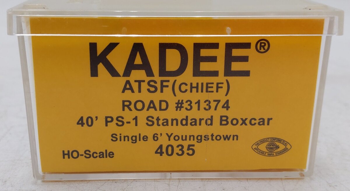 Kadee 4035 HO Santa Fe Chief 40' PS-1 Standard Boxcar #31374 EX/Box