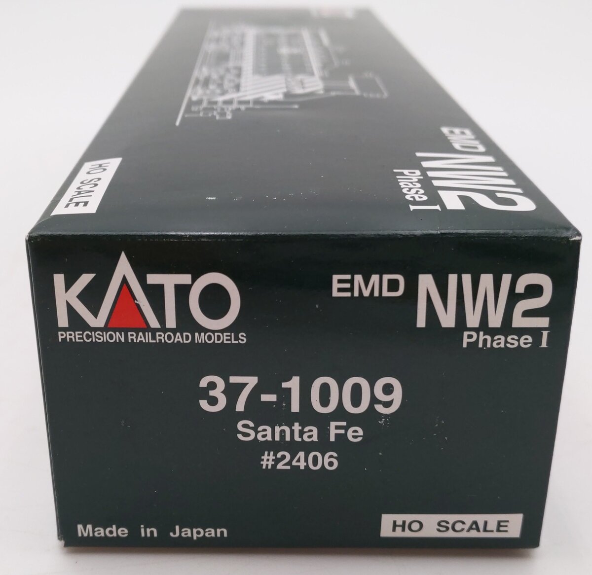 Kato 37-1009 HO Santa Fe EMD NW2 Phase I Switcher Diesel Locomotive #2406 w/DCC LN/Box