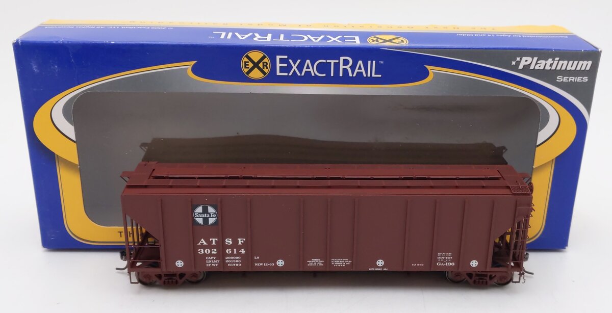 ExactRail EP-80165-14 HO Santa Fe P-S 4427 Cu Ft Grain Hopper #302614