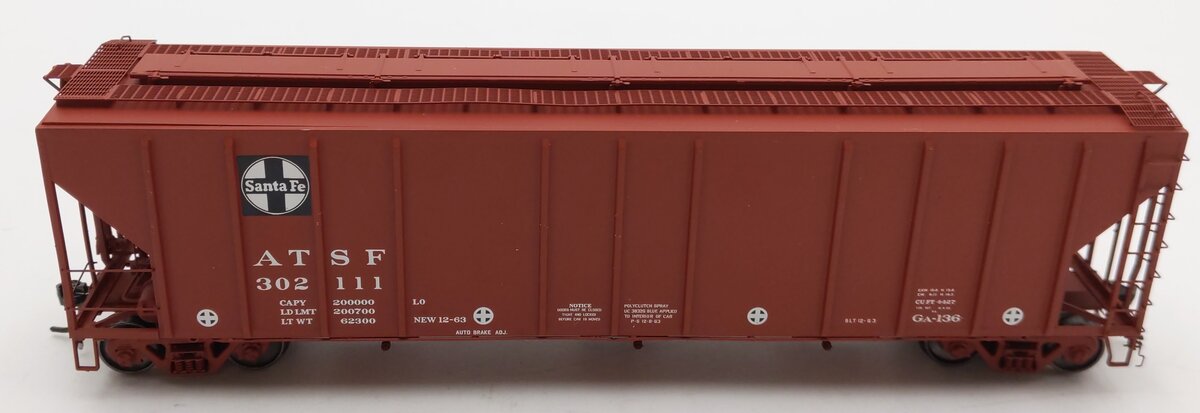 ExactRail EP-80165-3 HO Santa Fe P-S 4426 Cu. Ft. Grain Hopper #302111 VG/Box