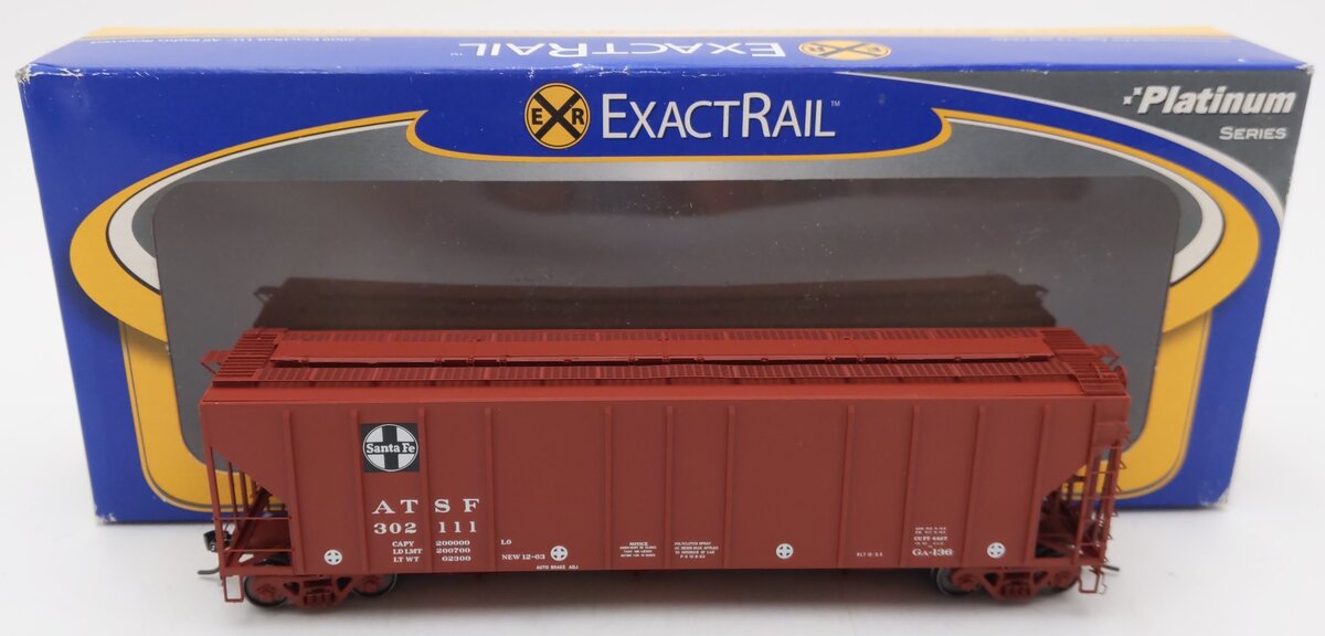 ExactRail EP-80165-3 HO Santa Fe P-S 4426 Cu. Ft. Grain Hopper #302111 VG/Box