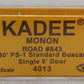 Kadee 4013 HO Scale Monon 40' PS-1 Single 6' Door Boxcar #843 EX/Box