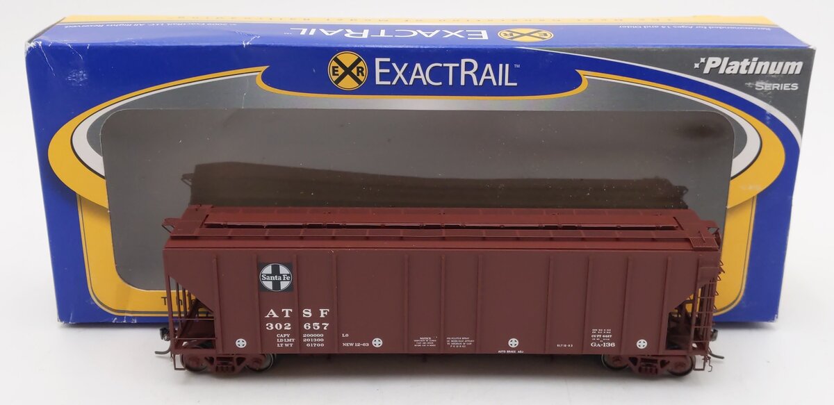 ExactRail EP-80165-18 HO Santa Fe P-S 4427 Cu Ft Grain Hopper #302657 EX/Box