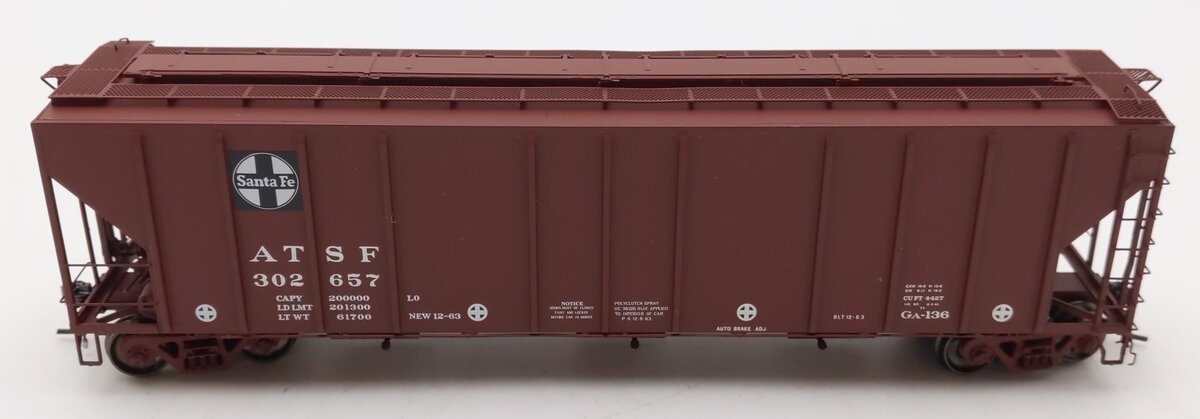ExactRail EP-80165-18 HO Santa Fe P-S 4427 Cu Ft Grain Hopper #302657 EX/Box