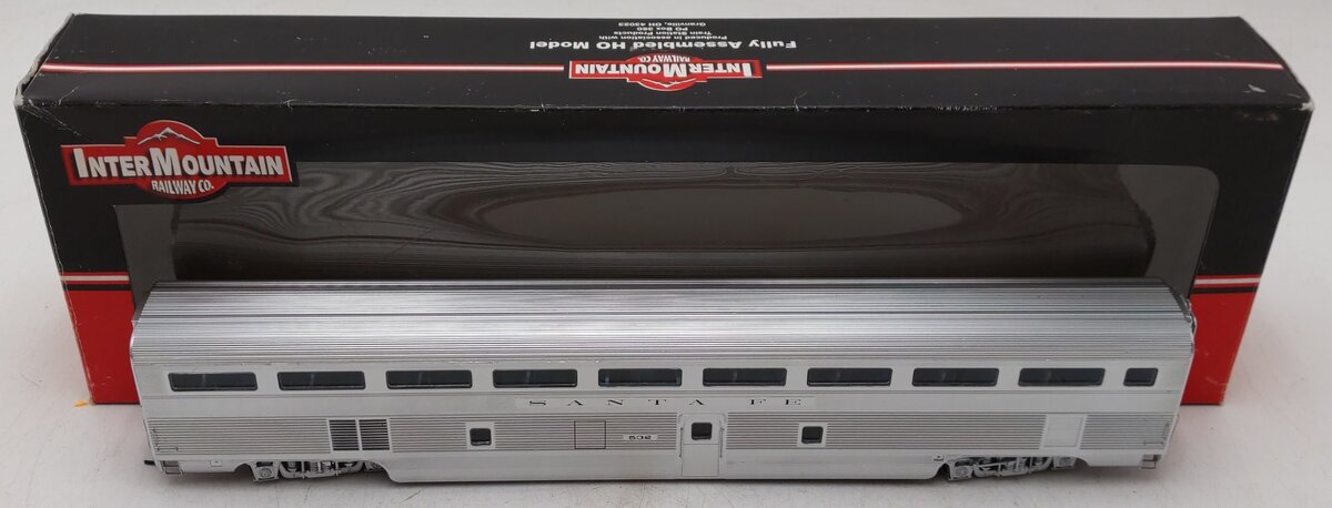 InterMountain TSP4810-06 HO Scale Santa Fe Hi-Level Coach Car #532 EX/Box