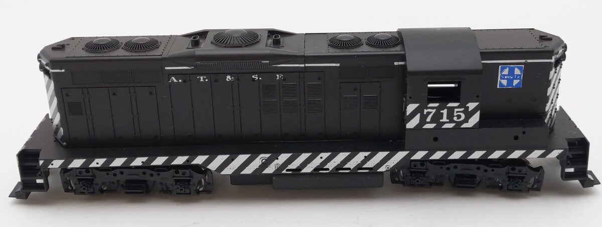 Front Range 9107 HO Scale Santa Fe GP-9 Powered Zebra Diesel Locomotive #715 VG