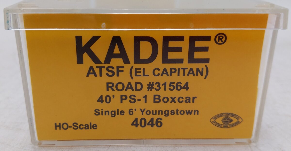 Kadee 4046 HO Atchison, Topeka & Santa Fe El Captain 40' PS-1 Boxcar EX/Box