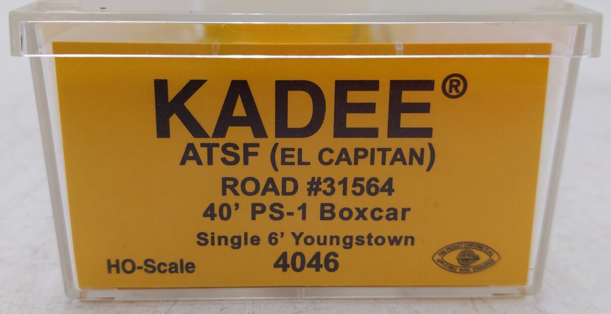 Kadee 4046 HO Atchison, Topeka & Santa Fe El Captain 40' PS-1 Boxcar EX/Box