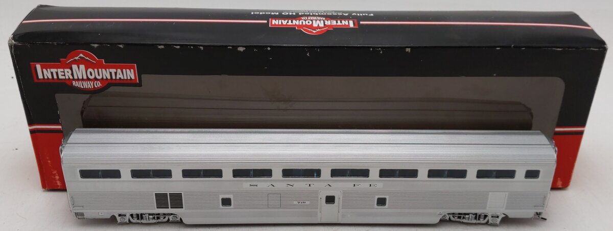InterMountain TSP4820-16 HO Scale ATSF Hi-Level Coach Car #718 EX/Box