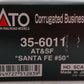 Kato 35-6011 HO ATSF Santa Fe Corrugated Business Car #50 EX/Box