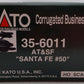 Kato 35-6011 HO ATSF Santa Fe Corrugated Business Car #50 EX/Box