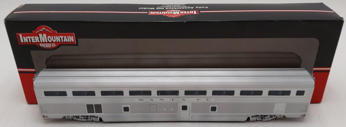 InterMountain TSP4820-15 HO Scale ATSF Hi-Level Coach Car #714 EX/Box