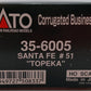 Kato 35-6005 HO Scale Santa Fe "Topeka" Corrugated Business Car EX/Box