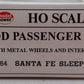 Model Power 8864 HO Scale Santa Fe "Arrow" Sleeper Car VG/Box